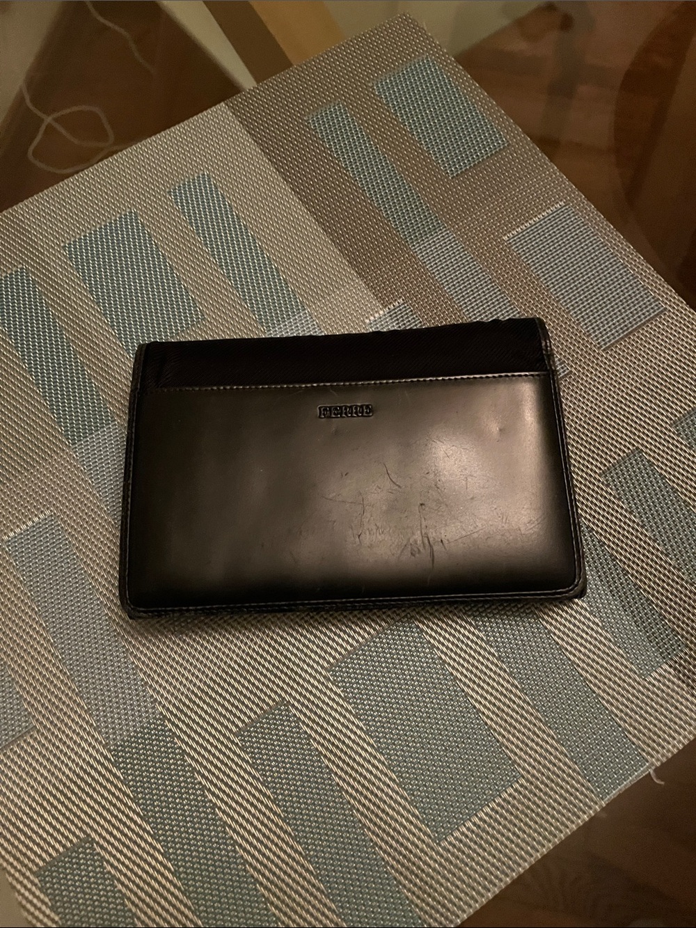 Gianfranco Ferre Black Leather bifold wallet